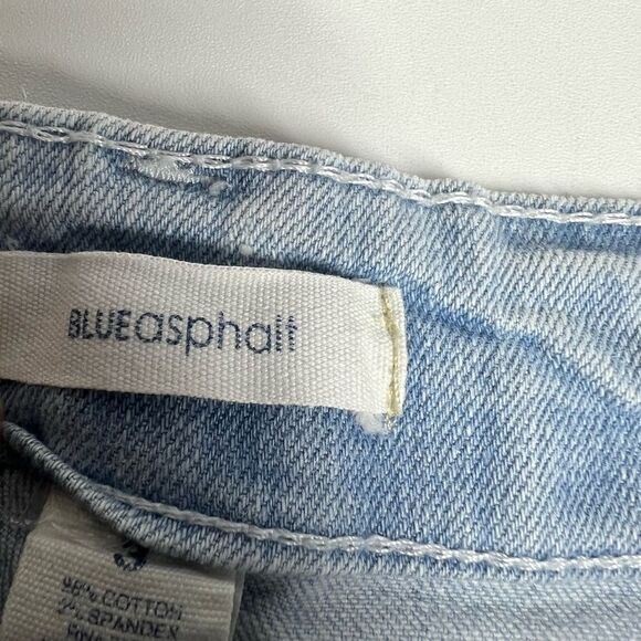 Blue Asphalt Jeans Distressed Ripped Booty Raw Hem Size 3 - Picture 3 of 8